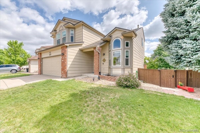 5075 Weeping Willow Cir, Highlands Ranch, CO 80130 - view of front of house featuring brick siding and driveway