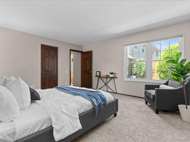 7101 W Yale Ave Unit 1305, Denver, CO 80227 - bedroom with light carpet and a textured ceiling