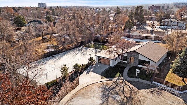 birds eye view of property