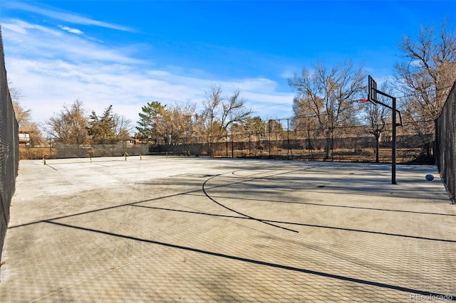 view of sport court