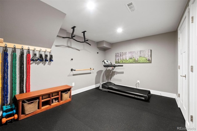 view of exercise room