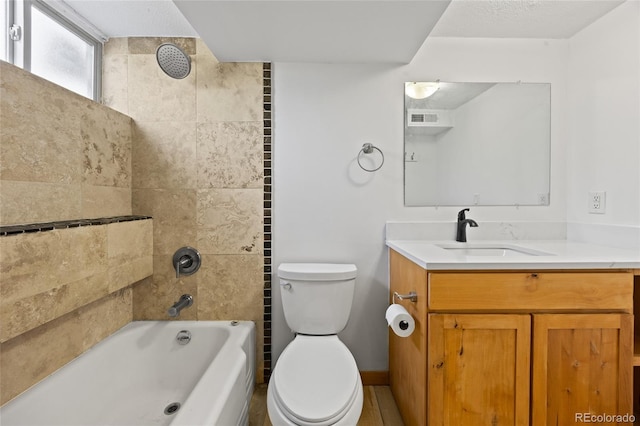 5012 W 36th Ave Unit 5, Denver, CO 80212 - bathroom with toilet, vanity, and tub / shower combination