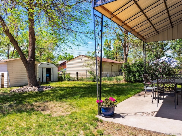 2695 S Logan St, Denver, CO 80210 - view of yard featuring a patio and outdoor dining space