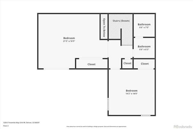 1254 S Yosemite Way Unit 99, Denver, CO 80247 - floor plan / room layout
