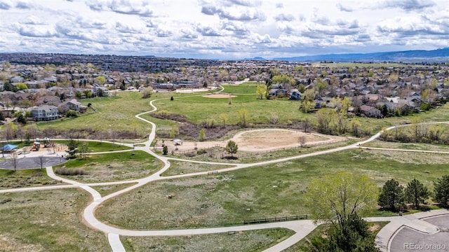 bird's eye view featuring a residential view