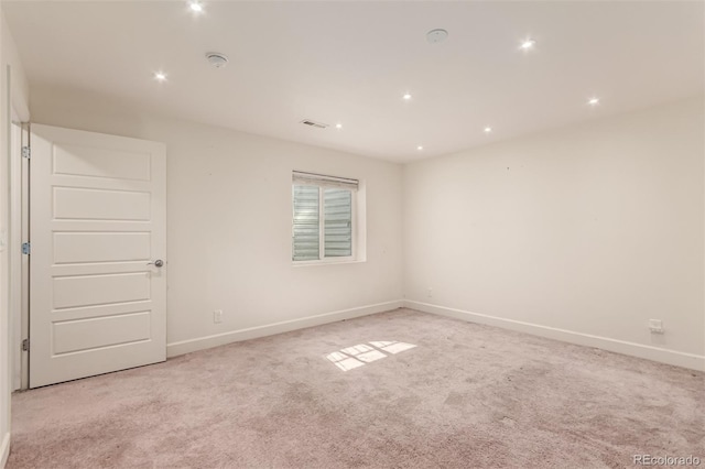 3805 N Himalaya Rd Unit 1, Denver, CO 80249 - empty room featuring light colored carpet and recessed lighting