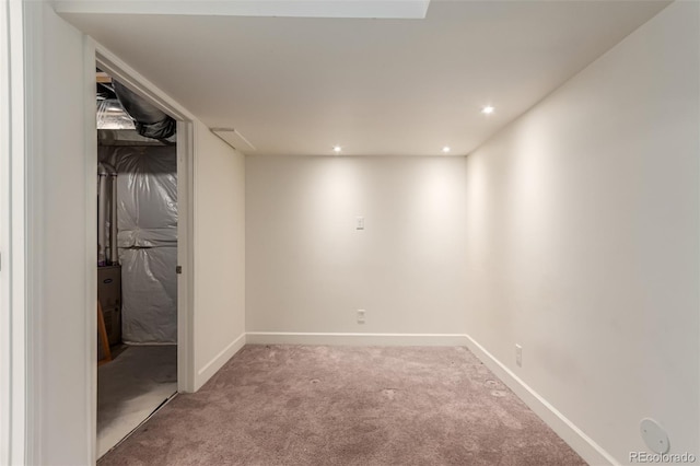 3805 N Himalaya Rd Unit 1, Denver, CO 80249 - finished below grade area featuring carpet flooring and recessed lighting