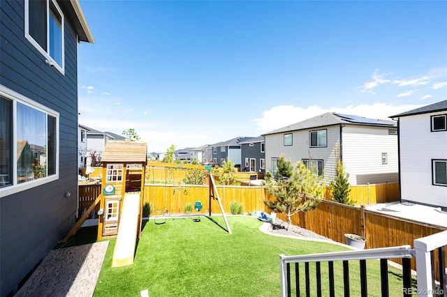 3722 Sandy Vista Trl, Castle Rock, CO 80104 - view of yard with a playground and a residential view