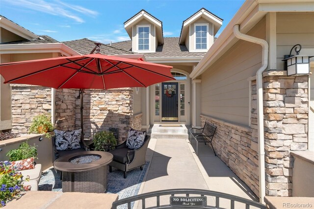 24733 E Park Crescent Dr, Aurora, CO 80016 - view of patio / terrace