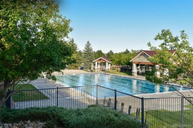24733 E Park Crescent Dr, Aurora, CO 80016 - community pool featuring a patio area