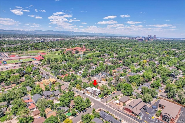 1491 S York St, Denver, CO 80210 - drone / aerial view of a mountainous background