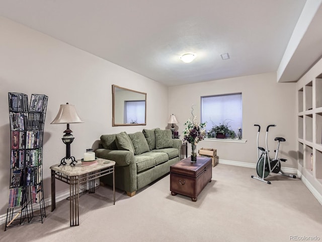 2676 S Troy Ct, Aurora, CO 80014 - carpeted living area with baseboards