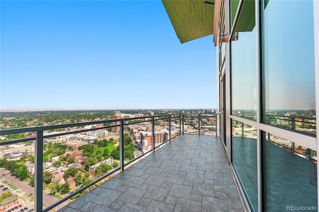 view of balcony