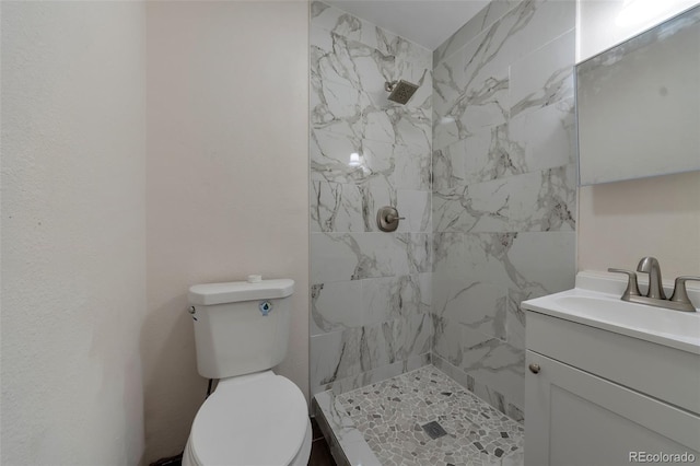 3807 S Atchison Way, Aurora, CO 80014 - bathroom with vanity and a tile shower