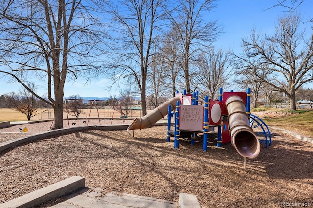 view of communal playground