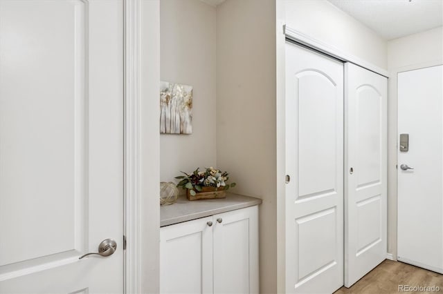 interior space featuring light hardwood / wood-style floors