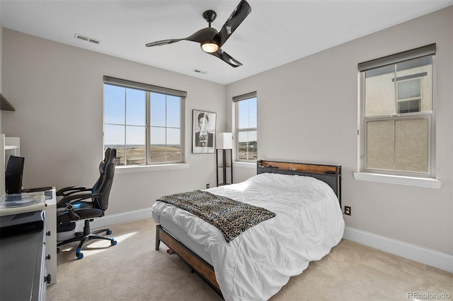 10468 Ladera Dr, Lone Tree, CO 80124 - bedroom featuring carpet, an office area, and ceiling fan