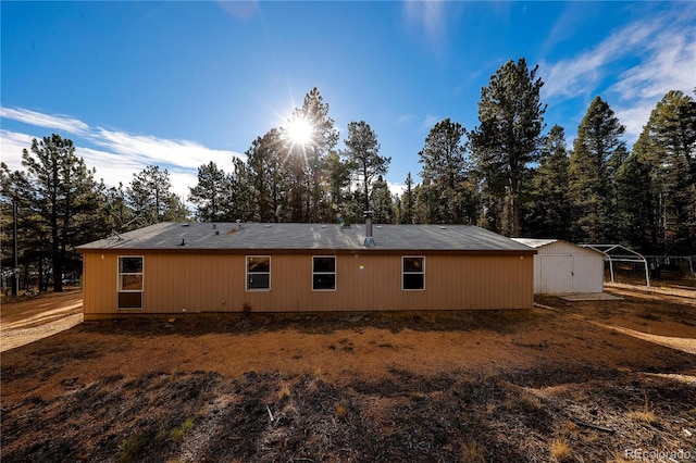 view of back of property