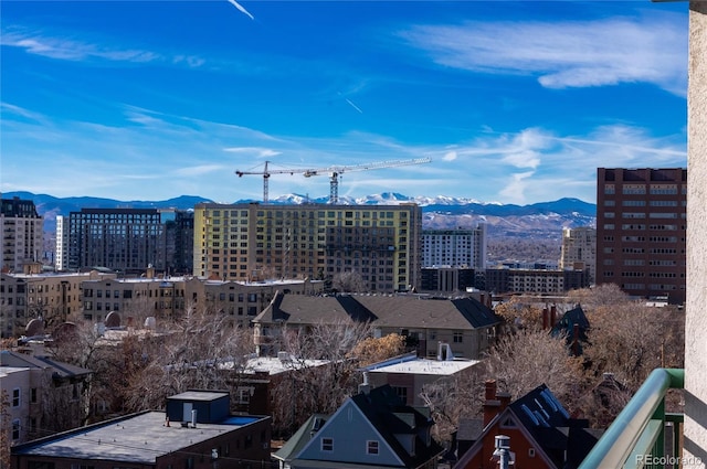 city view featuring a mountain view