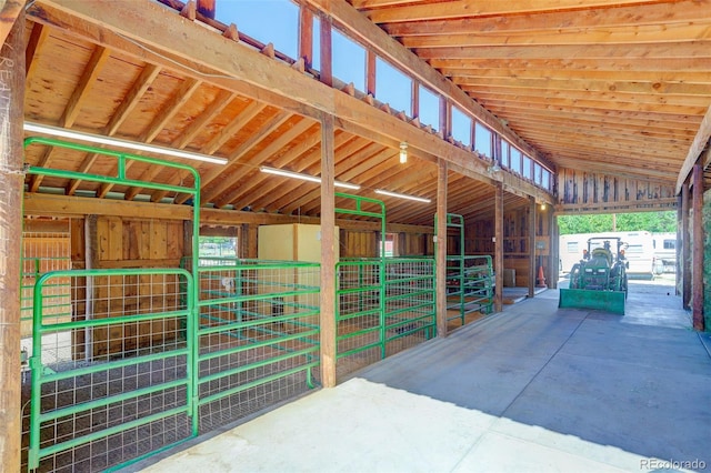 view of horse barn