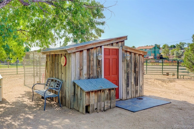 view of outbuilding