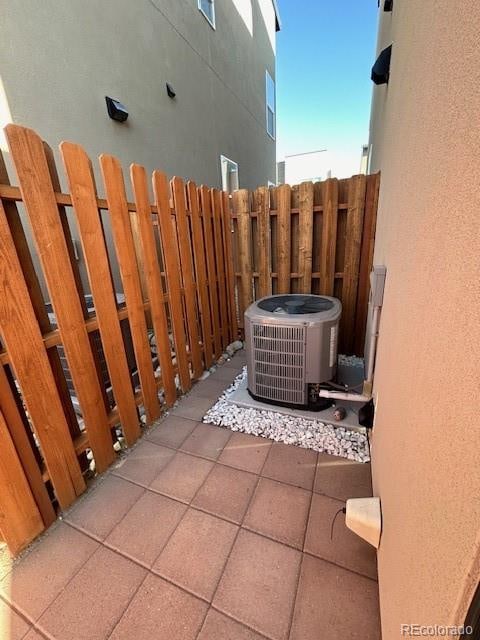 view of patio / terrace with central AC