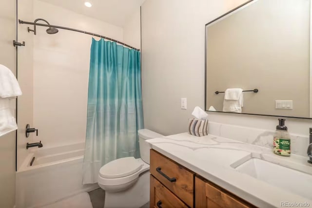 277 Hay Meadow Dr, Fraser, CO 80442 - bathroom with vanity, shower / tub combo with curtain, and toilet