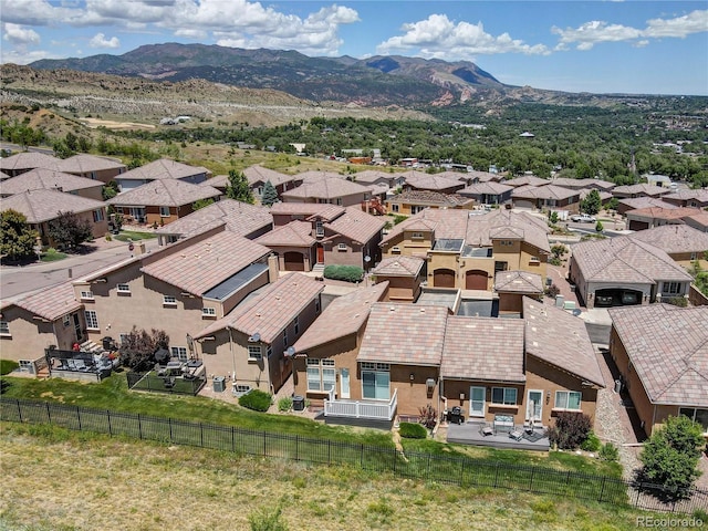 2061 Cheyenne Summer Vw, Colorado Springs, CO 80904 - aerial view of residential area featuring a mountain backdrop