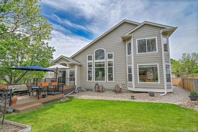 10653 W Parkhill Dr, Littleton, CO 80127 - rear view of property with a deck