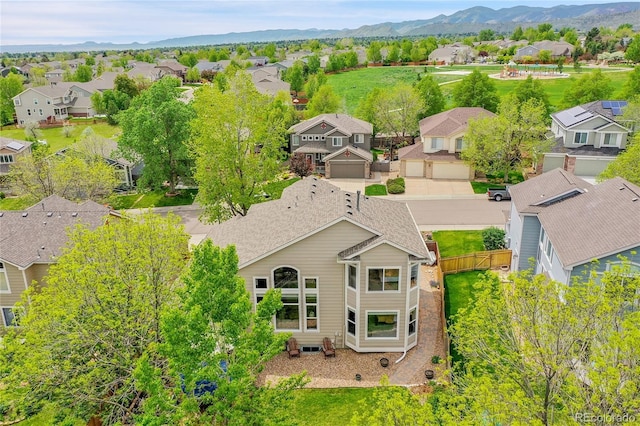 10653 W Parkhill Dr, Littleton, CO 80127 - aerial perspective of suburban area with mountains