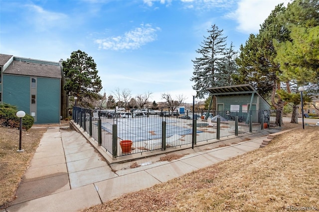 view of community with a swimming pool