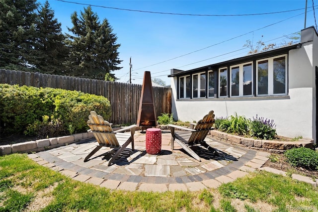 3147 W 39th Ave, Denver, CO 80211 - view of patio featuring a fenced backyard