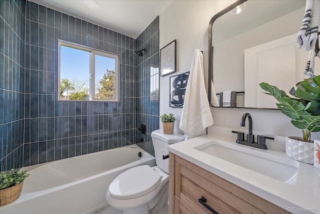 3216 Elizabeth, Denver, CO 80205 - full bath with bathtub / shower combination, vanity, and toilet