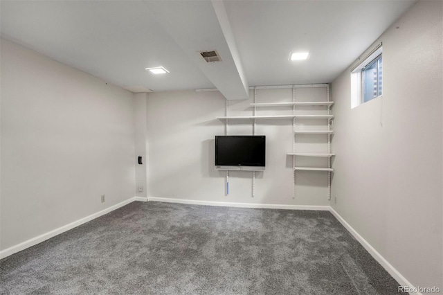 8413 E Jamison Cir, Englewood, CO 80112 - below grade area featuring carpet and baseboards