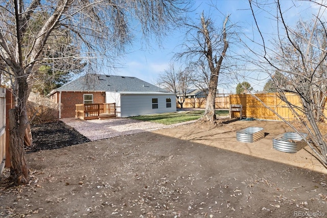 view of yard with a patio area