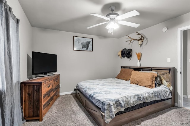 3569 County Road 19, Florence, CO 81226 - bedroom with baseboards, carpet, and ceiling fan