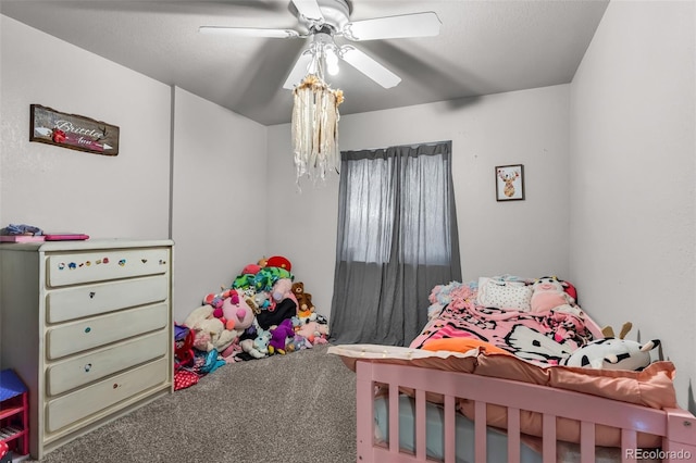 3569 County Road 19, Florence, CO 81226 - bedroom featuring carpet floors and ceiling fan