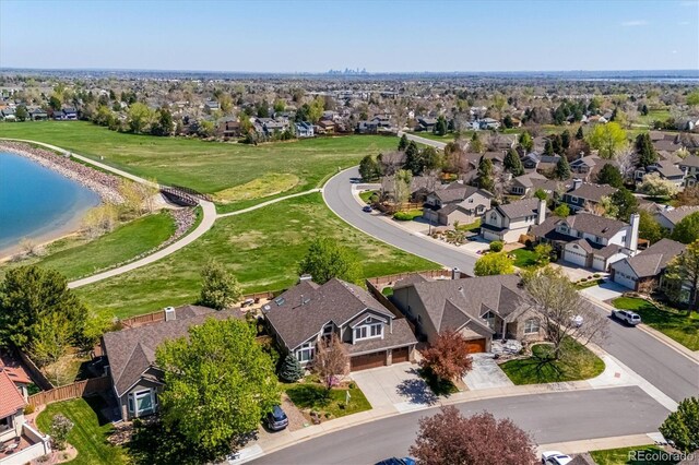 birds eye view of property featuring a residential view