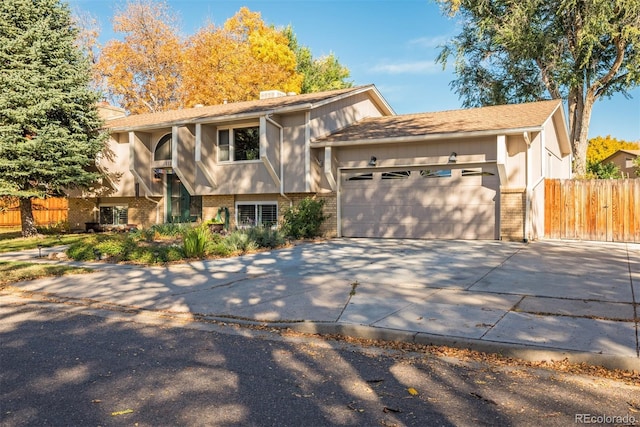 view of front of home featuring a garage