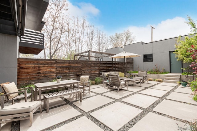 3168 W 29th Ave, Denver, CO 80211 - view of patio featuring outdoor dining area and an outdoor living space