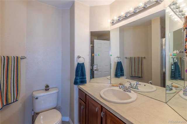 2339 Elkhorn St, Parker, CO 80138 - full bath featuring toilet, vanity, and a shower with shower door