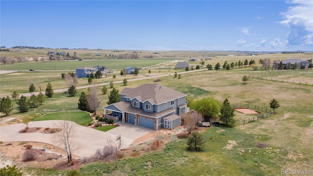 2339 Elkhorn St, Parker, CO 80138 - overview of rural landscape with a pastoral area