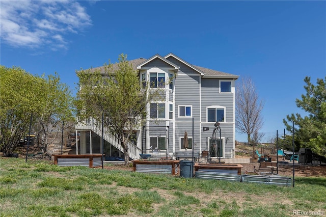 2339 Elkhorn St, Parker, CO 80138 - back of house with a balcony and a garden