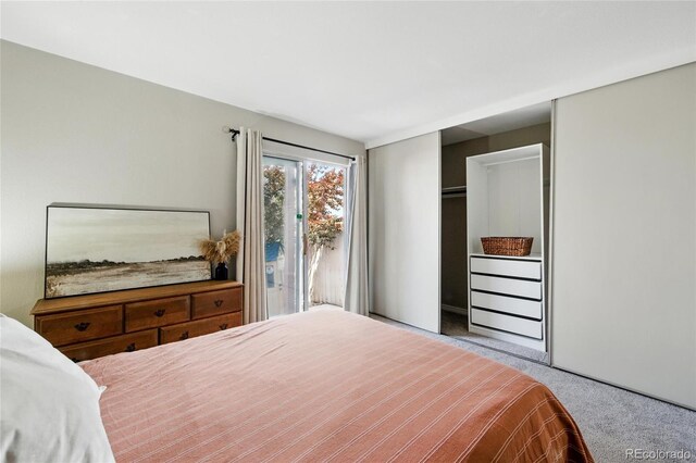 1172 S Zeno Way Unit F, Aurora, CO 80017 - carpeted bedroom featuring access to exterior