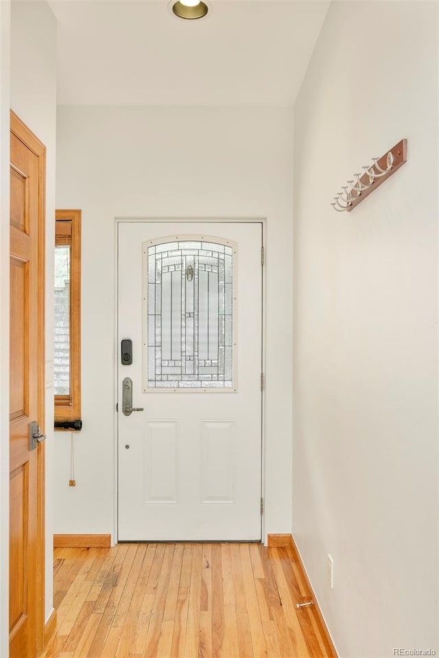 101 Lions Ln, Minturn, CO 81645 - entryway with light wood-type flooring and baseboards
