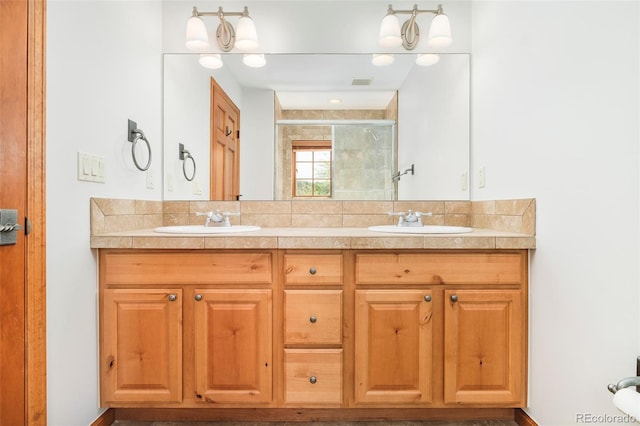 101 Lions Ln, Minturn, CO 81645 - full bath featuring double vanity and a stall shower