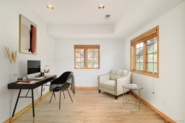 101 Lions Ln, Minturn, CO 81645 - office space featuring light wood finished floors, baseboards, and recessed lighting