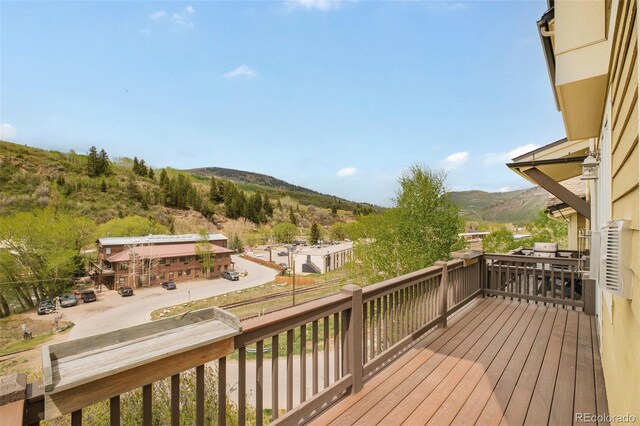 101 Lions Ln, Minturn, CO 81645 - wooden terrace featuring a mountain view