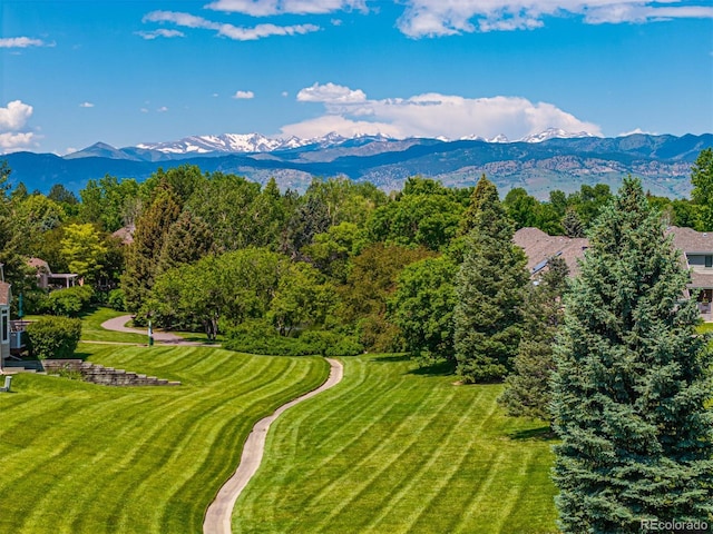 7481 Singing Hills Dr, Boulder, CO 80301 - drone / aerial view of a mountain backdrop