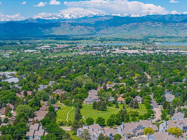 7481 Singing Hills Dr, Boulder, CO 80301 - bird's eye view of a water and mountain view